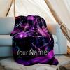 Custom Name Valorant Theme Printed Blanket - Perfect for Couch, Bed, Travel & Outdoor Use | Machine Washable, Cozy & Durable.