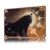 Man Wolf  Personalized D Textured Metal Poster Wall Art Tinplate Sign for Desk Decor Room Office Decoration Gaming Funny Signs