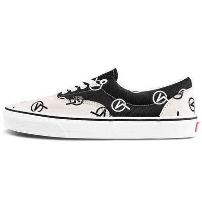 Era Full Print Retro Casual Skate Shoes Unisex Black Beige 'Black White' VN0A4BV417H