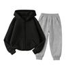 Kinder Unisex Kapuzenpullover und Jogginghosen Set - Lässiges Sport Outfit mit Pullover Sweatshirt und Passender Hose für Jungen Mädchen