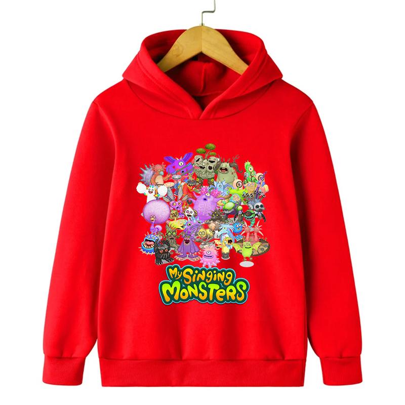 Felpa My Singing Monsters Ragazzi Ragazze Moda Casual Felpe Anime Streetwear Autunno Inverno Felpa Calda Abbigliamento Bambini