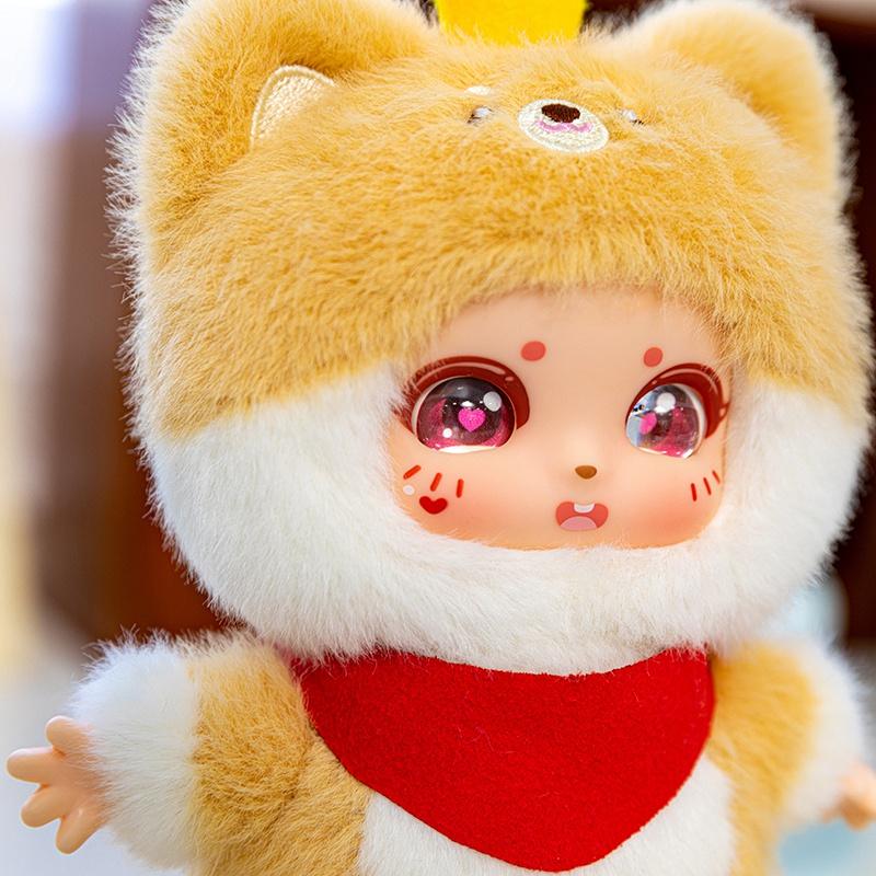 Non-Toxic Cute Animals Vinyl Face Plush Toys Colorful Dolls Popular Stuffed Plush Cow Deer Doy Toy Kid Creative Gifts Christmas Party Toys