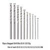 Black and Gold Dual-Color Hand Drill Bits Set with Spiral Chip Slot for Metal Drilling