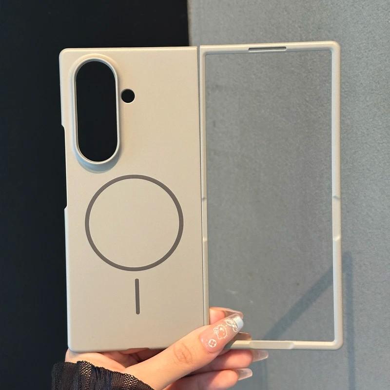 For Magsafe Magnetic Case For Samsung Galaxy ZFold 7 Z Fold Flip 5 6 4 Hard Matte Thin Shockproof Front Back Protection Cover