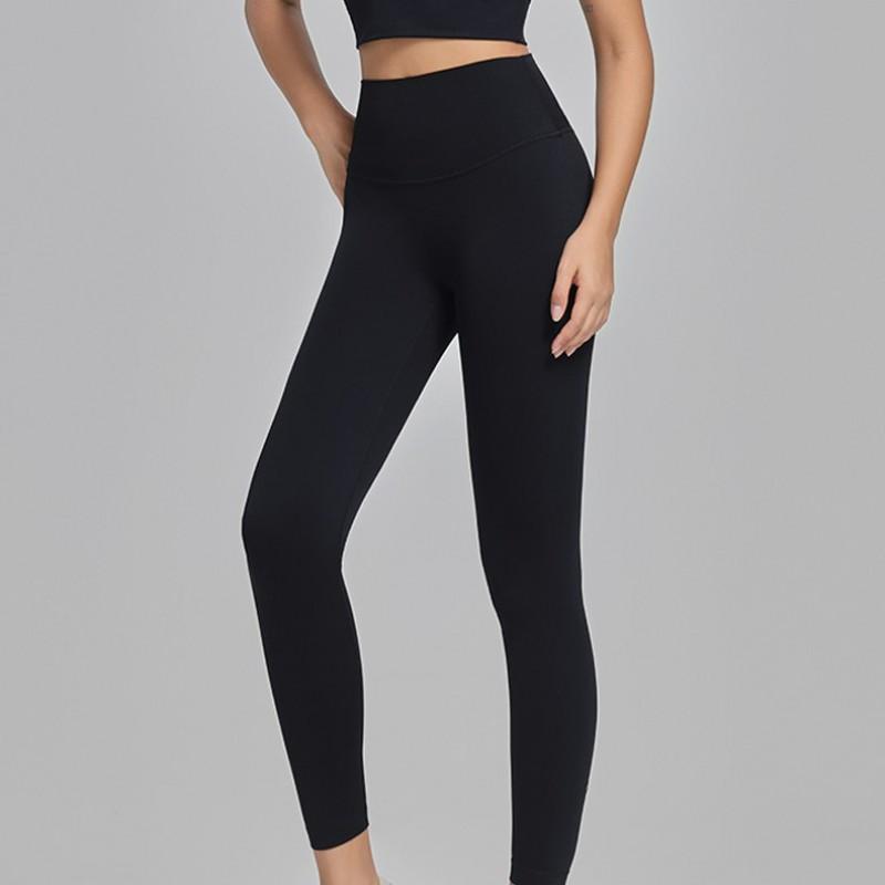High Waist Yoga Leggings Women Seamless Fit Quick Dry Workout Pants Tummy Control Butt Lift 9/10 Length