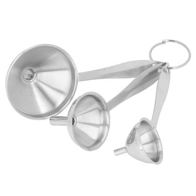 3PCS Small Funnels Stainless Steel Multifunctional Mini Filling Funnel Kit for Transferring