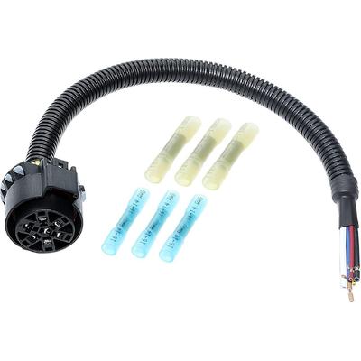 MECMO OEM Style Replacement USCAR Connector Wiring Harness, Universal 7 Pin Trailer Plug Truck Side, Splice-In Multi-Tow Factory 7 Way Towing Hitch
