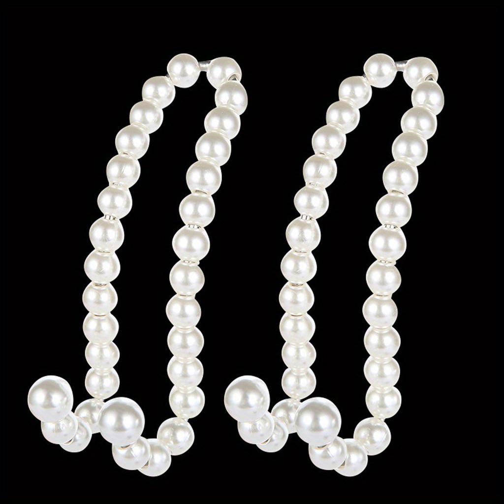 Multi functional creative car hook, high-end feeling, light luxury pearl, car rear seat, back seat hook