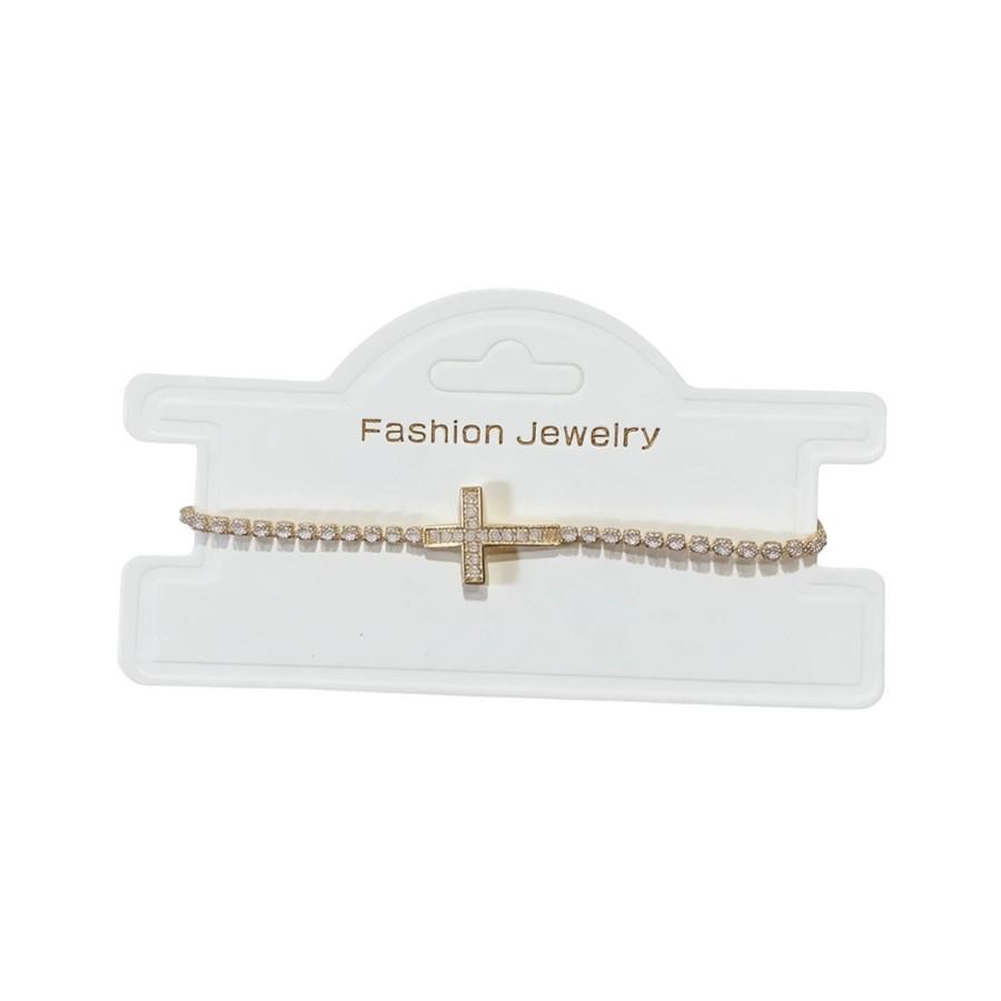 Jewelry Cross Pendant Bracelets With Zirconium For Women Gift Giving
