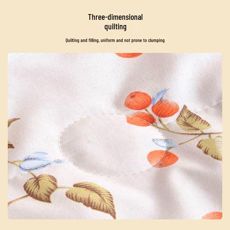 Cool Cotton Summer Quilt: Machine-Washable, Lightweight, Breathable Blanket for Single or Double Beds
