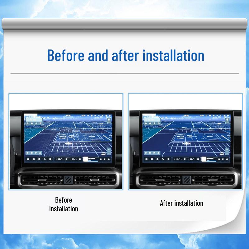 Fits Chery Fengyun X3L models: navigation screen and gear shift protectors, interior wrap, and decorative mods.