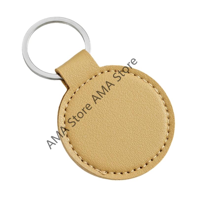 X7JF PU Leather Keychain Metal Pendant For Car And Home Light Weight Secure Holder With Rustproof Design