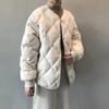 Autumn Winter Single Breasted Coat Women Fashion Solid Warm Quilted Jacket Long Sleeve O Neck Coats Lady Casual Outfit Wear