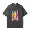 D06-53 MINISO 2026 Summer High-quality Printed Pure Cotton Shoulder Style Men's and Women's Round Neck Short Sleeved Couple T-shirt