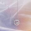 Flash Diamond Dream Universe Starry Sky Necklace Female Simple Design Clavicle Chain Temperament Planet Necklace