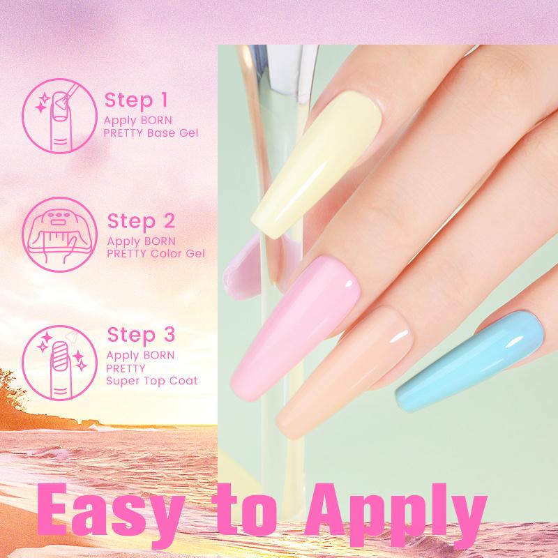 Cheap BORN PRETTY 6pcs/Set Nude Color Gel Polish Kit For Manicure Nail ...