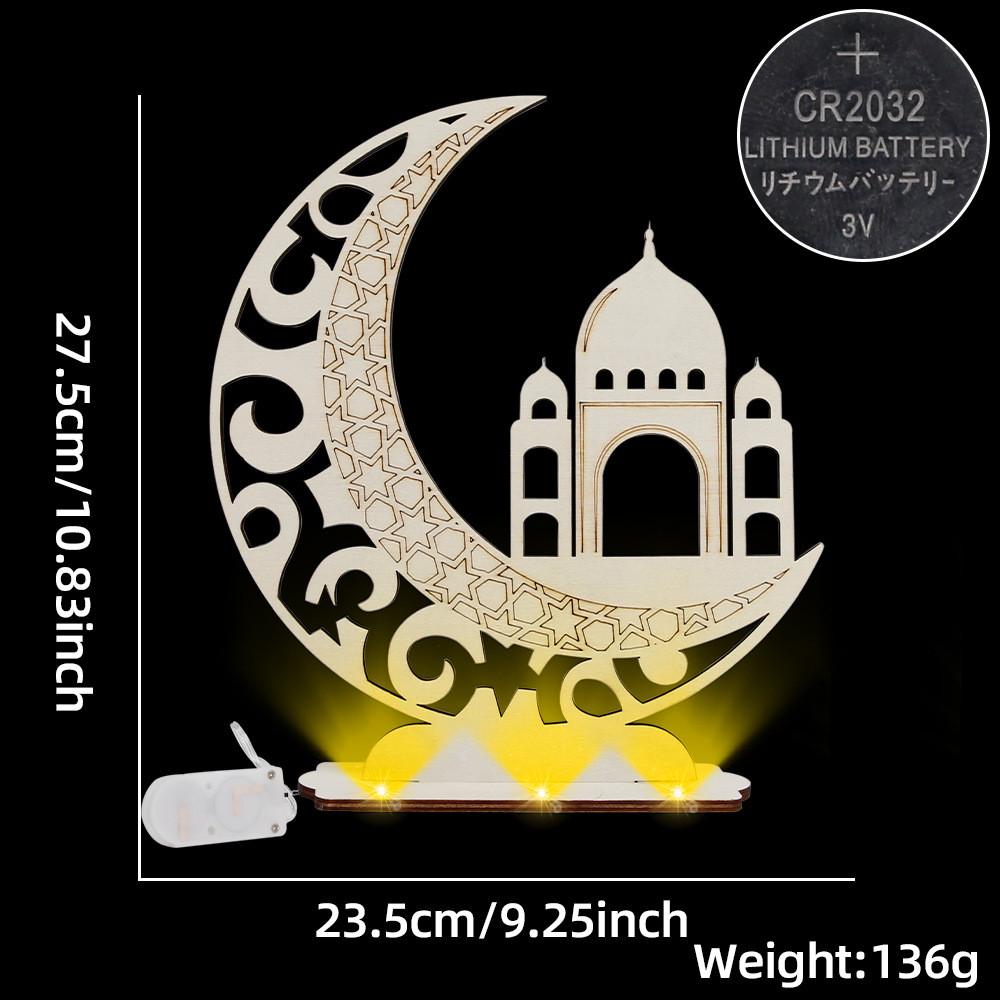 

Захватывающий деревянный замок Луны с подсветкой для фестивального декора, идеально подходит для праздничных собраний StyleD