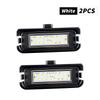2PCS White Number Plate Lamp For Ford Mustang 2015-2019 OEM FR3Z-13550-A FR3Z13550A LED Bulb Rear License Plate Lamp Tail Lamp