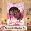 Benutzerdefinierte Personalisierte Wandteppich, Travis Scott Druck Benutzerdefinierter Name Text Wandkunst zum Aufhängen für Schlafzimmer