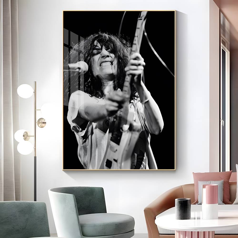 1pc Singer P-Patti Smith Poster Sticker Print Waterproof Wall Art For Living Room Bedroom Home Decor