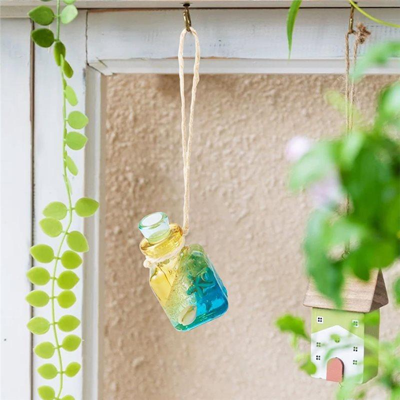 AS60-Wishing Bottle Silicone Molds Drift Bottle Resin Quicksand Container With Cord For DIY Keychain Pendant Crafts Candle