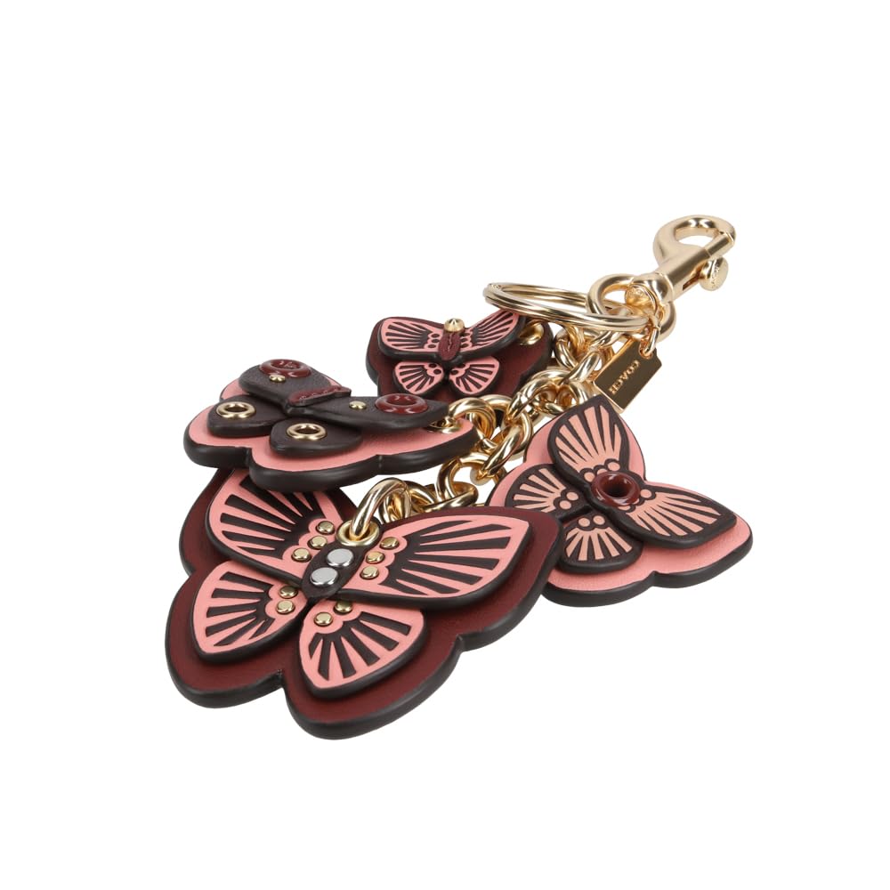 Coach Key Fob Butterfly Cluster Keychain 1674 IMPWO Multi IM/Boysenberry [Used]