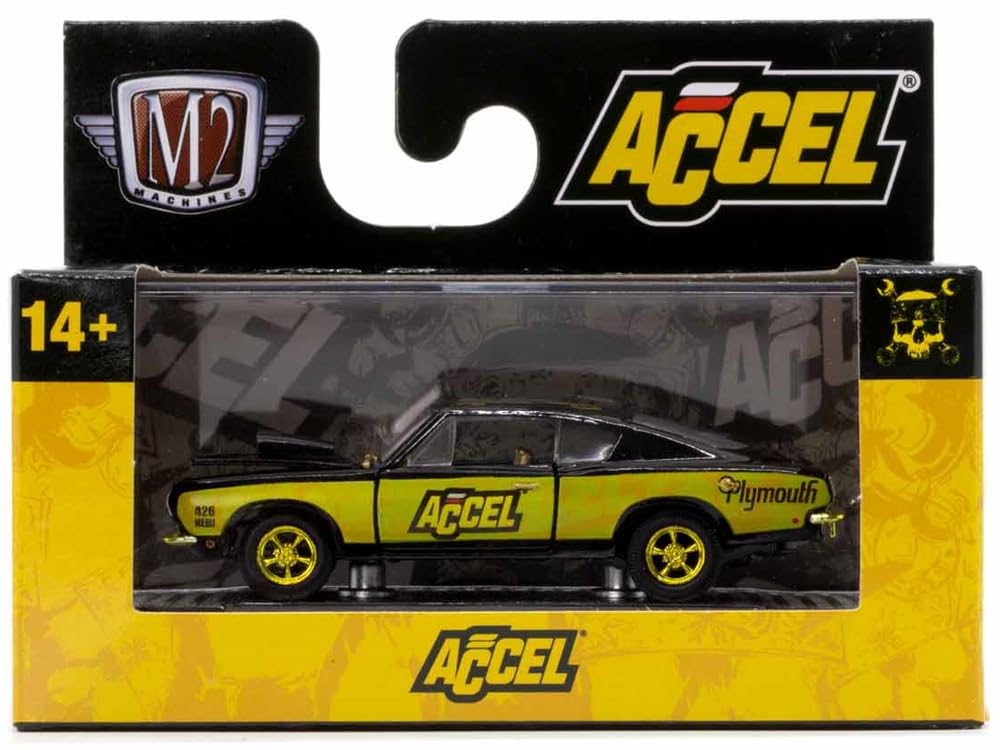 

M2 Machines Scale Sentics выпускает Plymouth Barracuda Hemi Super Stock 164 Auto 88 1968 (Погоня за машиной) [Элемент]