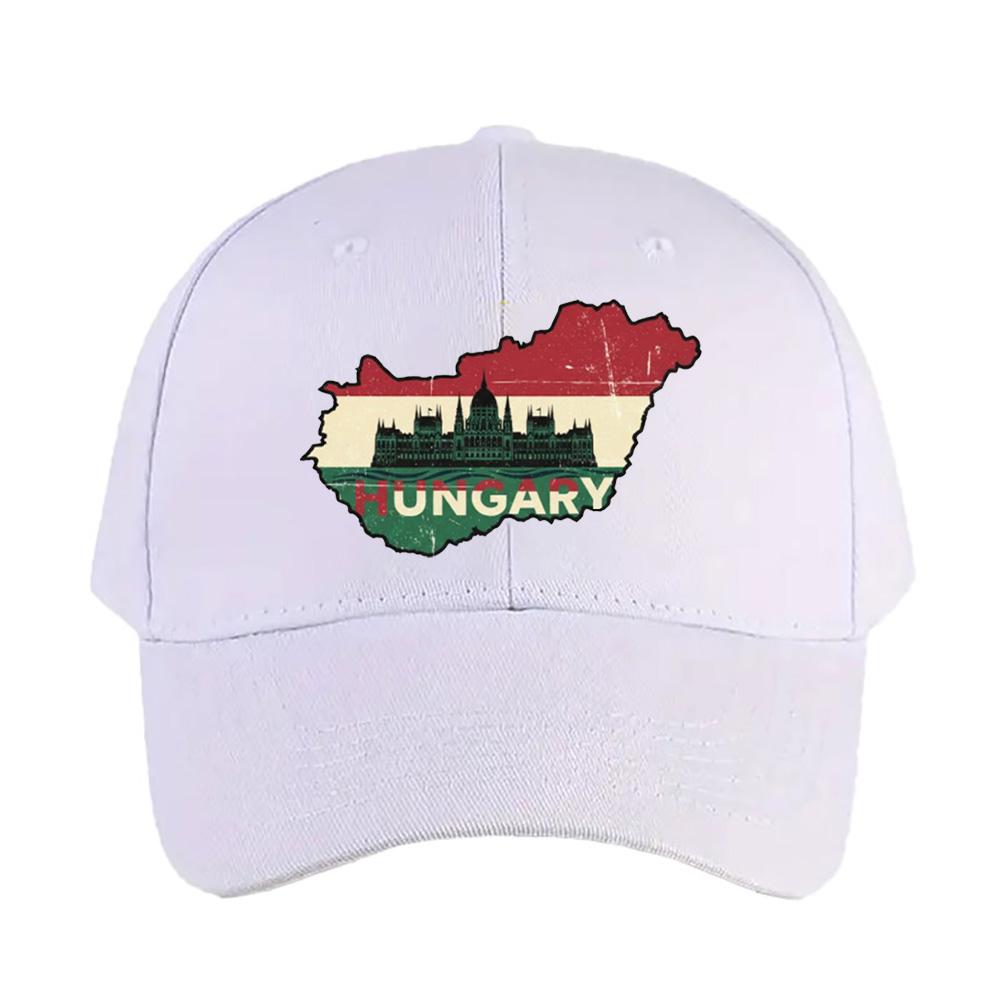 Ungarn Karte Baseballkappe Damen Herren Sommer Lässig Sonnenhut Erwachsener verstellbar mit gebogenem Schirm Wandern Angeln Hut