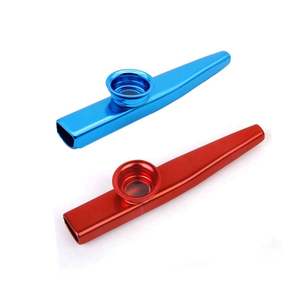 Buy Kazoo Aluminum Alloy Metal with 5 Pcs Flute Diaphragm Blue