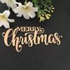 Cutting Die Merry Christmas Letters Shape Carbon Steel Embossing Stencil Mold for Greeting Card
