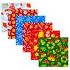 6pcs Christmas Pattern Cotton Cloth 100% Pure Cotton DIY Patchworks Sewing Needlework Quilting Christmas Doll Decor Cloth