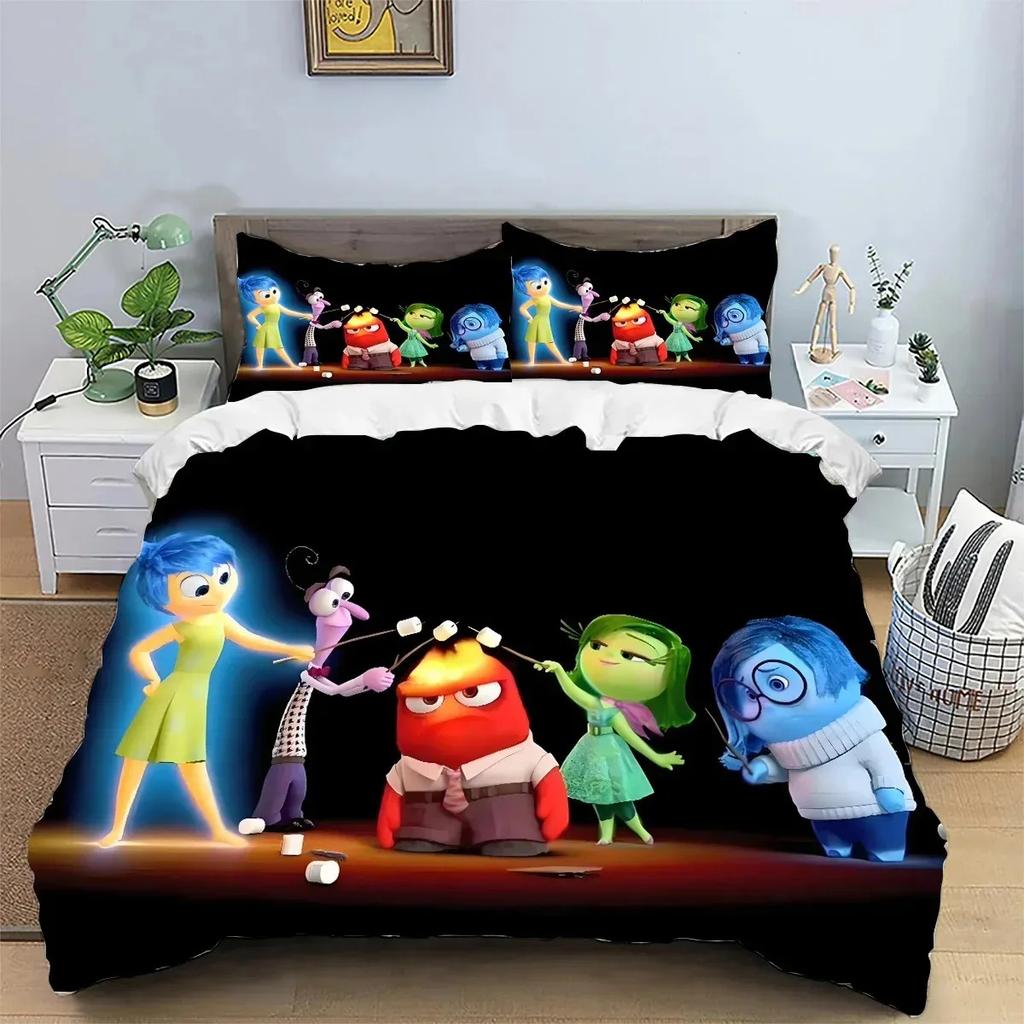 Cartoon Monster University 3D Printed Duvet Cover Set, Monsters Bedding Set Comforter Covers For Children Bedroom Decor Gifts