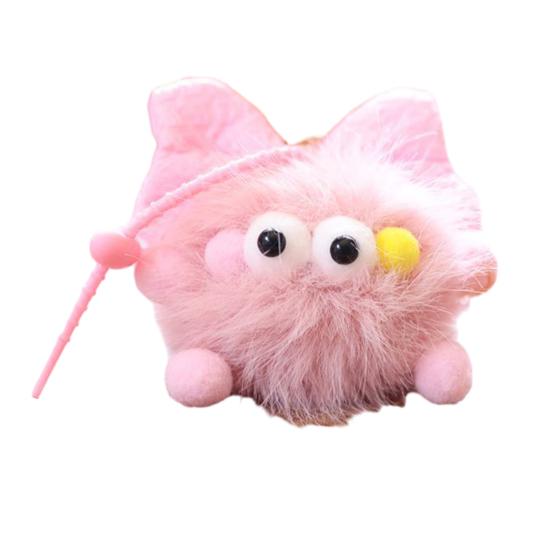 Doll Pendant Keychain Eggette Shape Plush Doll Lightweight Key Holder Easy to Carry Keychain Backpack Accessories