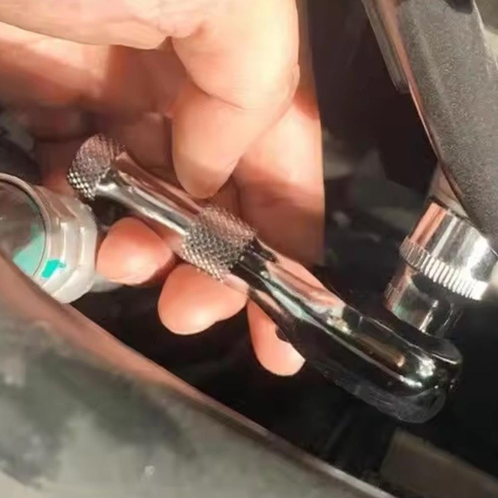 

3pcs Compact Ratchet Set 72 Tooth 5 Degree Swing Short Handle for Auto Repair 1/4 3/8 1/2 Chrome Vanadium Steel China Mainland