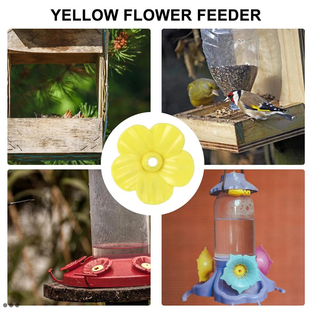 16pcs Hummingbird Feeder Flower Set Designed for Easy Perching Bright Colors for Attracting Birds Fits 0 3 Holes