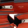 CELINE Trapeze Medium Handbag S-SN-0112 2WAYShoulder Orange leather Women Used