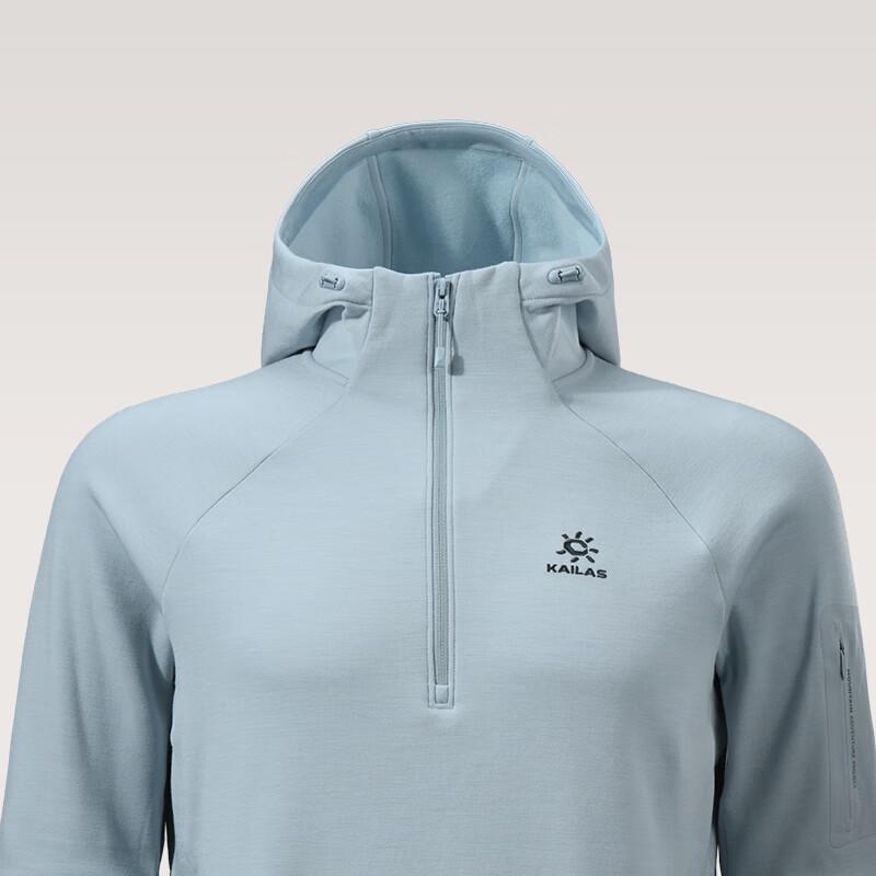 KAILAS XM4 Men's Hooded Half-Zip Merino Wool Fleece KG2532194