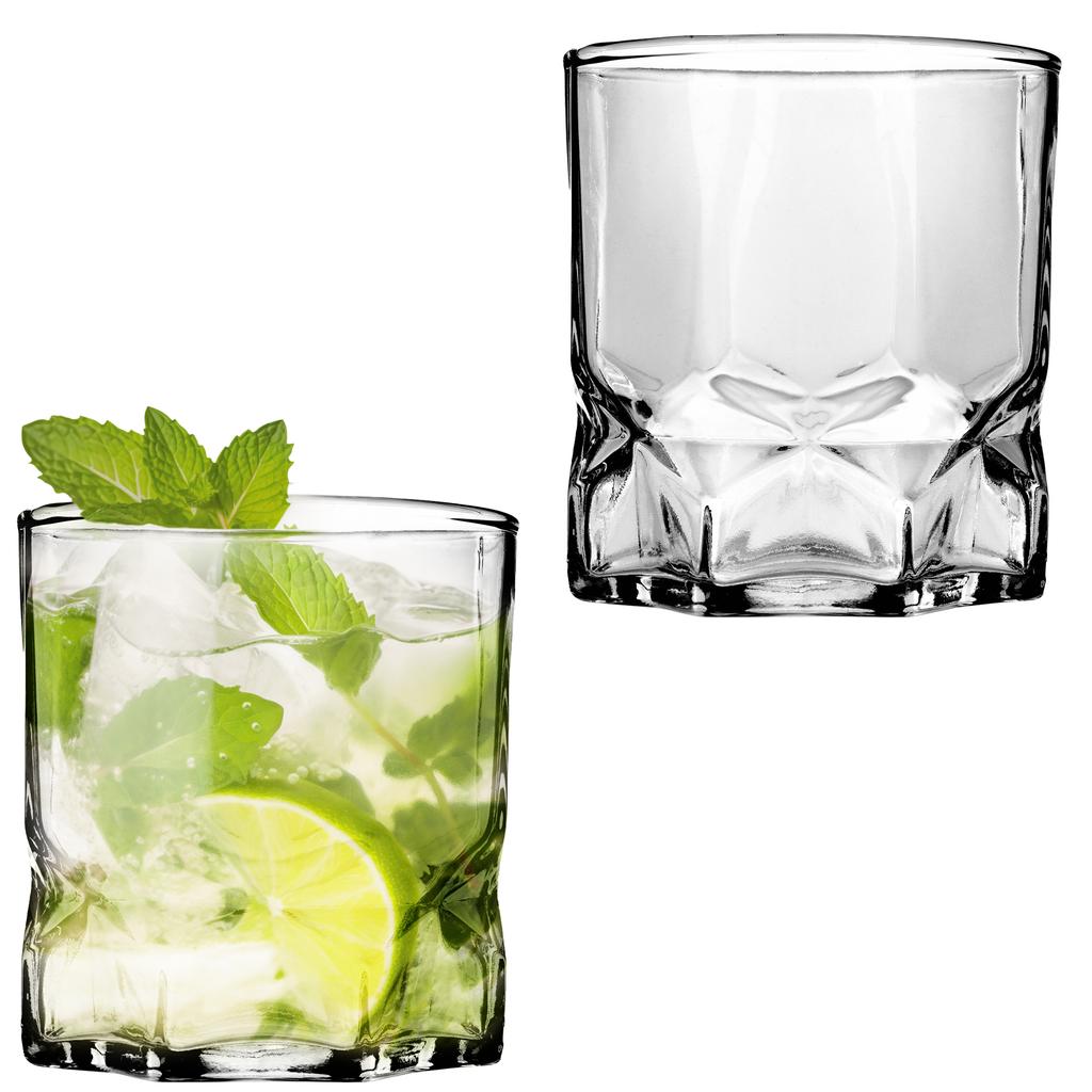KADAX Whisky Glasses Drinks Set Water 320ml Gift Low