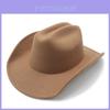Western Cowboy Hat For Men Women Sun Protection Fedora With Wide Brim For Summer Travel