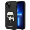 Hülle für iPhone 14 Plus Karl Lagerfeld Saffiano Karl's Head Patch Schwarz