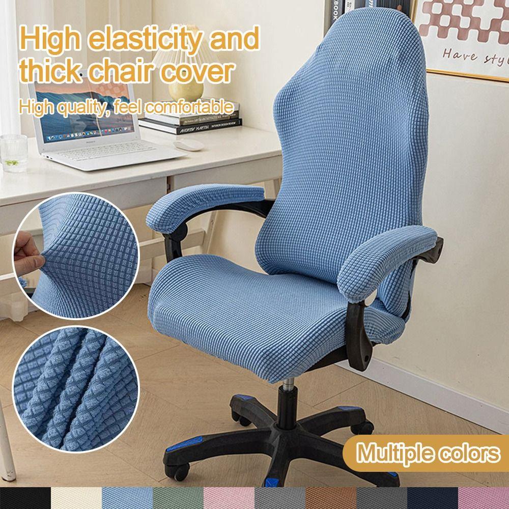 Breathable Slipcovers Stretchy Computer Chair Covers Simple Chair Cover Set  for Office Home