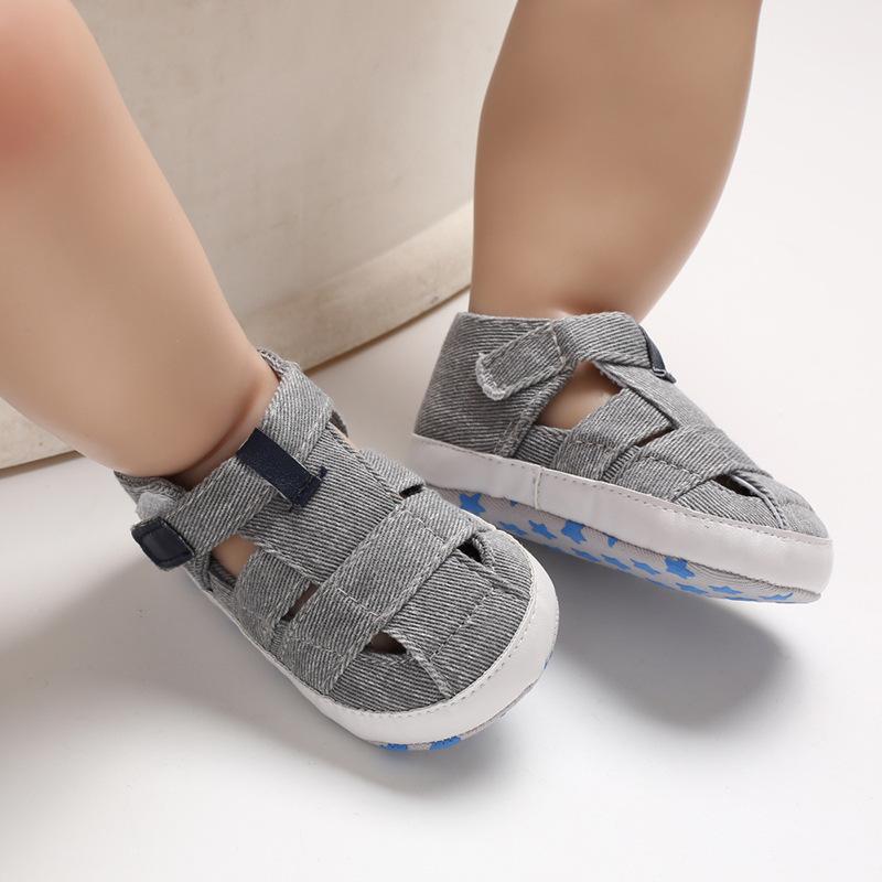 Summer Soft Sole Canvas Sandals for Toddlers (0-1 Year Old)