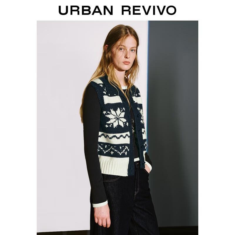 

Женский укороченный вязаный жилет в стиле Fair Isle M