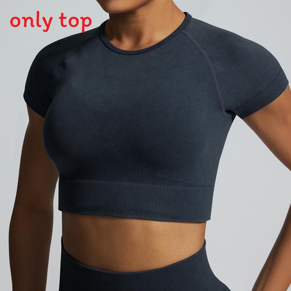 Aerobes Fitness-Set Mit Feuchtigkeitsableitendem Stoff Für Damen Laufen Und Yoga
