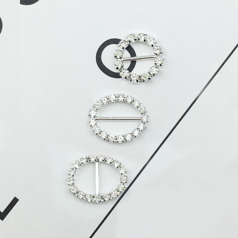 10 Teile/satz Verschiedene Strass Schnalle Haar Zubehör Strass Schnalle DIY Manuelle Schleife Haar Zubehör Hochzeit Einladung Dekoration