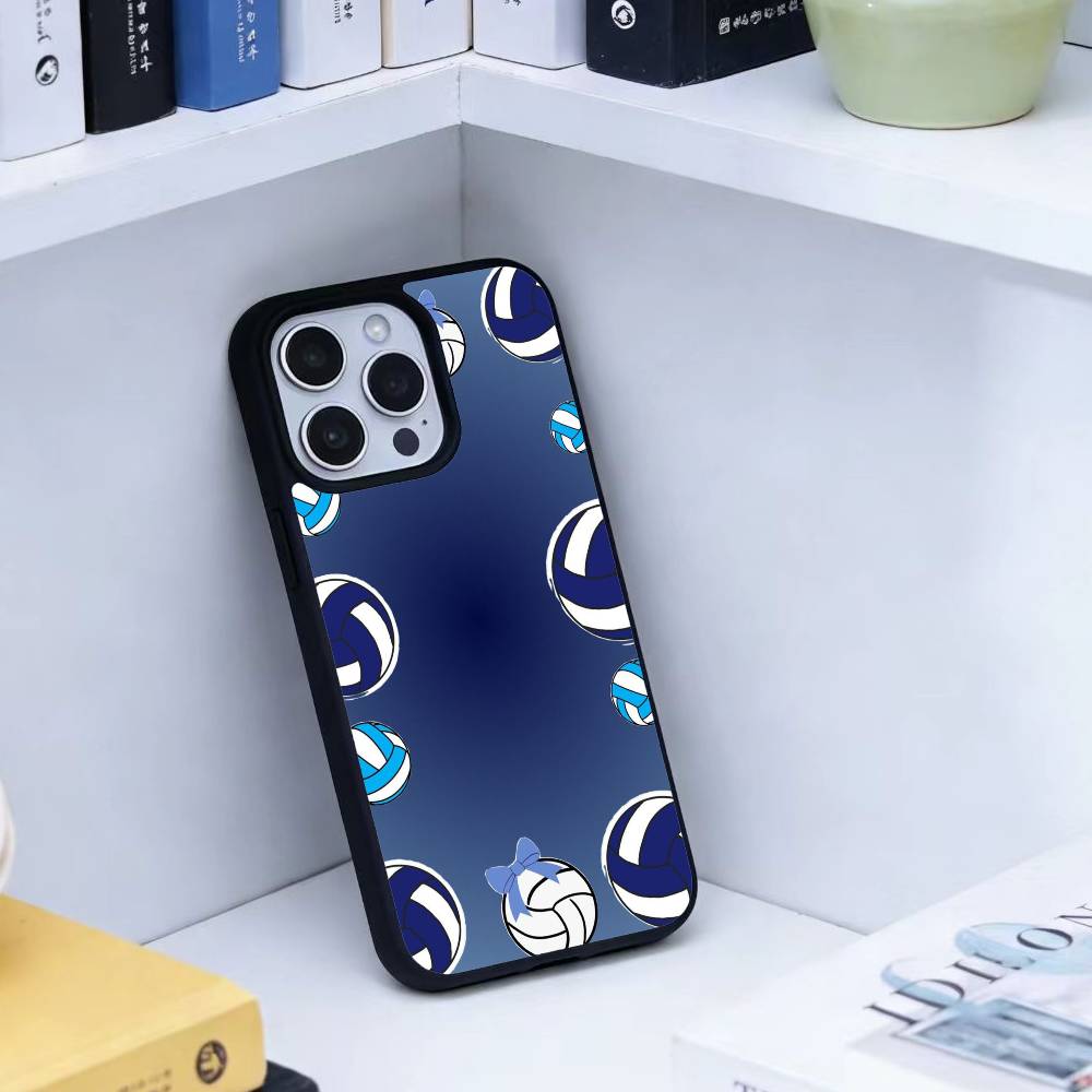 

S-Volleyball Painted Phone Case For iPhone 17,16,15,14,13,Pro,Max,Plus,Magnetic For Magsafe Wireless Charging iPhone15PROMAX