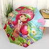 Strawberry Shortcake Automatic Opening/Closing Umbrella - Foldable Design with 8 Bones, Outdoor Use, Perfect Gift for Fans and Travelers0104