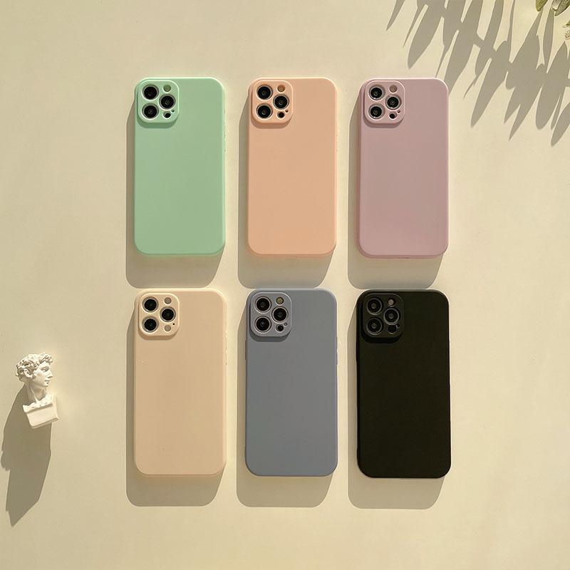 Simple Solid Color 16 Apple 14Pro Max Imitation Original Liquid Silicone Iphone15 Phone Case X Suitable for 11 Soft 13