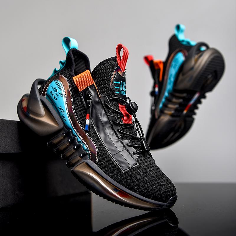 

Новая высококачественная весенняя амортизирующая обувь. Мужская повседневная обувь. Модная газовая нескользящая износостойкая обувь. Подбор цветов на открытом воздухе.