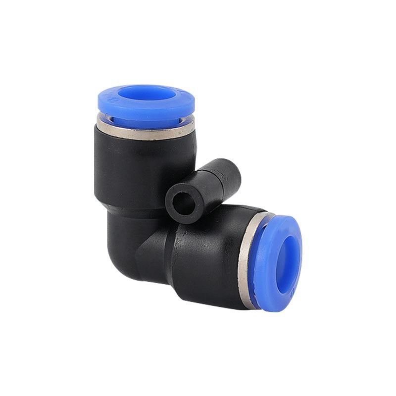 Three-Way Quick Connect Air Tube Straight Through Joint (PU16, PV4, PE6, PZA8, PY10, PK12, PKG14)